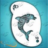 Diva Stencils Dolphin Swirl